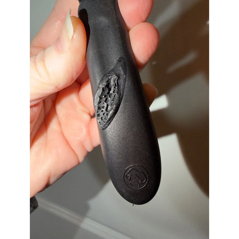 Pampered Chef Mini Serving Spatula Stainless Steel Slotted Brownie Turner Black